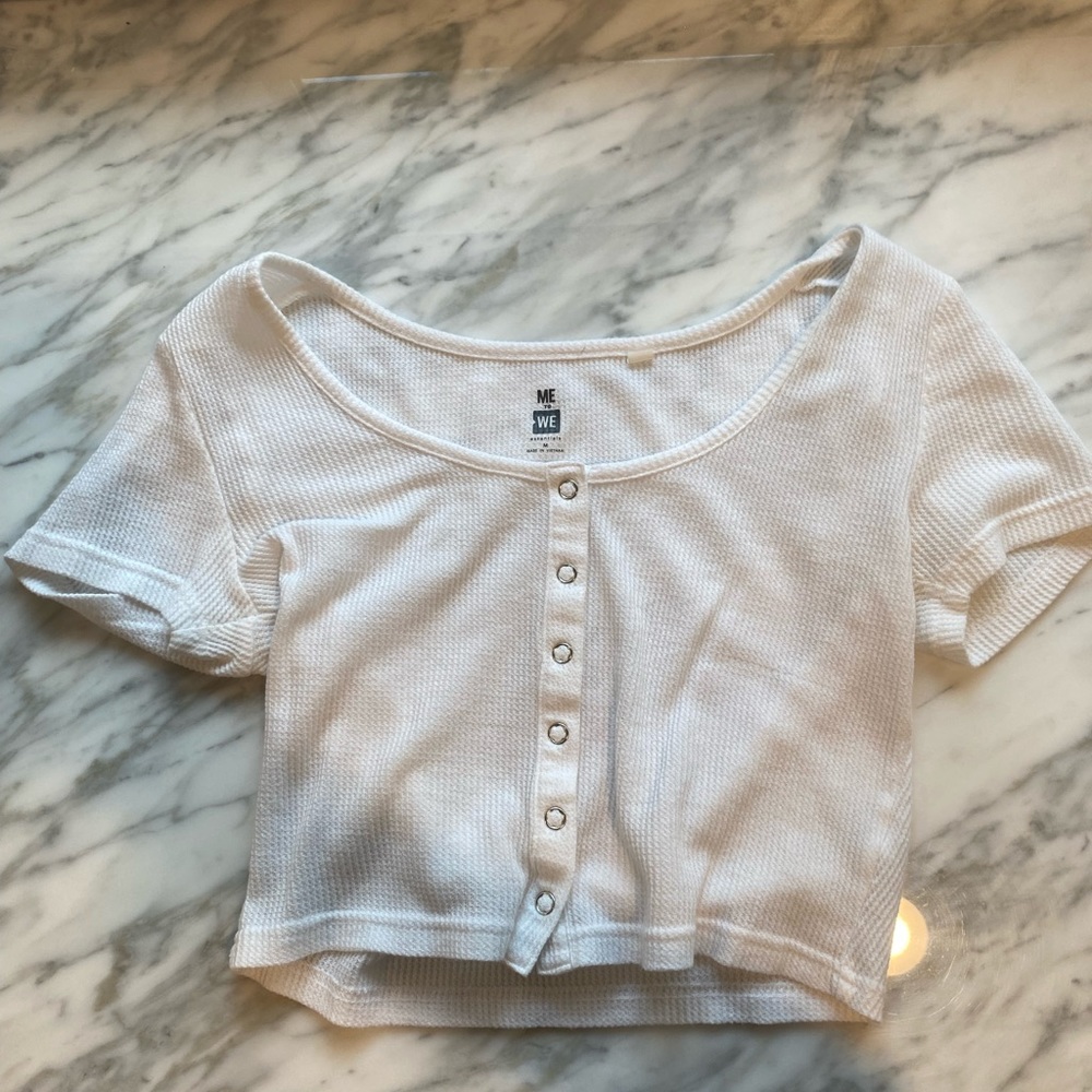 CUTE AND COMFORTABLE WHITE SHEER CROP TOP🤍🤍